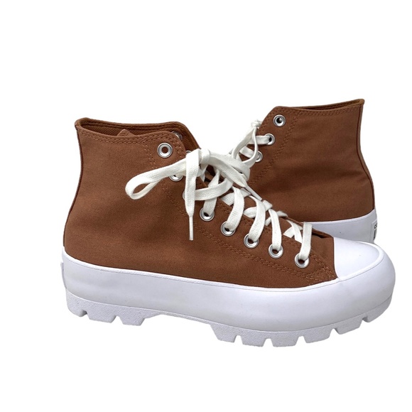 Converse Chuck Taylor Lugged Platform High Top Mineral Clay Women Canvas A02565C - Picture 5 of 10